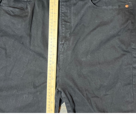 Good American Good Waist Crop Black Denim Jeans Size 6 High Rise Comfort Stretch - Picture 5 of 8